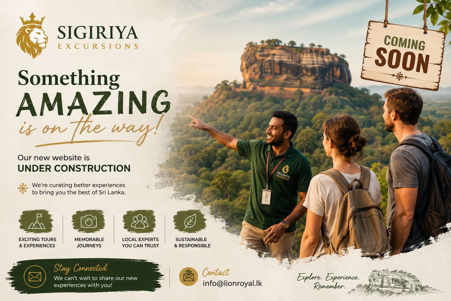 Sigiriya Excursions Coming Soon Poster